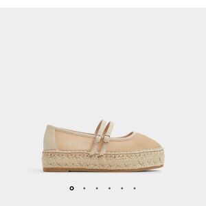 Aldo Cream Espadrille Shoes